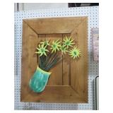 WOOD 3-D IMAGE FLOWERSON BOARD