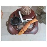 COLL. WOOD STANDS, PAPERWEIGHT & MISC