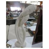 ABSTRACT STONE SCULPTURE FAMILY FIGURE