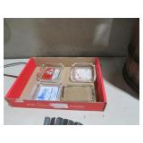 COLLECTION OF VINTAGE ADV ASHTRAYS AND PAPERWEIGHT