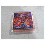 5 OZ COPPER DRAGON  COLORIZED BAR