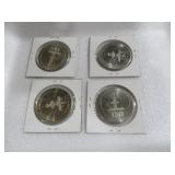 SET OF 4 MONTGOMERY SESQUICENTENNIAL TOKENS