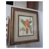 ORNATE FRAMED FLORAL PLANT PICTURE