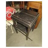 BLACK PAINTED SIDE TABLE