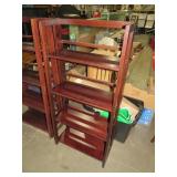 FOLDING WOOD BOOK SHELF