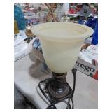 FROSTED GLASS UPLIGHT TABLE LAMP