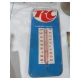 ORIGINAL METAL ROYAL CROWN COLA  ADV THERMOMETER