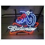 NICE NEON & LED MOTORCYCLE BUDWEISER LIGHT