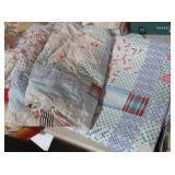 VINTAGE PATCHWORK QUILT MULTI-PATTERN FABRIC