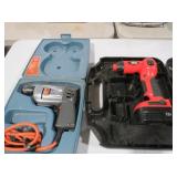 BLACK & DECKER 12V DRILL AND CORDED DRILL SET