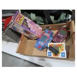 VINTAGE HANDHELD GAMES AND STAK ATTACK SET