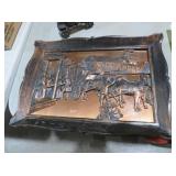 VINTAGE COPPER RELIEF WALL ART TRAVELERS REST