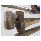VINTAGE SPLITTING MAUL AND SLEDGEHAMMER SET