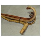 SET OF FIVE HANDCRAFTED WOODEN WALKING STICKS