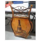 BAMBOO FRAME WINE THEMED DECORATIVE WALL DECOR