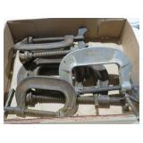 SET OF VINTAGE METAL C-CLAMPS