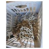 ASSORTED STEEL LINK CHAINS