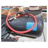 PORTABLE AIR TANK WITH RED HOSE