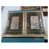 SET OF TWO VINTAGE ASIAN STYLE DECORATIVE PRINTS