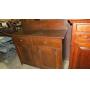 ANTIQUE WALNUT JELLY CABINET 2 DOORS 2 DRAWERS