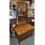 OAK 3 DRAWER DRESSER W/MIRROR