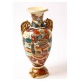 ANTIQUE SATSUMA SAMURAI VASE
