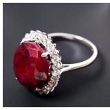 STERLING & RUBY FASHION RING