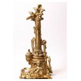 FRENCH BRONZE FIGURAL INKWELL