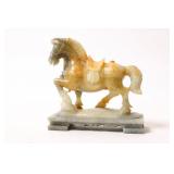 CHINESE HETIAN JADE HORSE STATUE