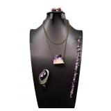 AMETHYST CRYSTAL JEWELRY COLLECTION