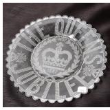 QUEEN'S JUBILEE GLASS PLATE