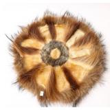 SEALSKIN AND FUR INUIT WALL HANGING