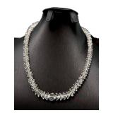 CARVED QUARTZ ROCK CRYSTAL NECKLACE