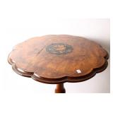 VICTORIAN BURL WALNUT SIDE TABLE