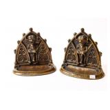 BRASS 'LINCOLN IMP' BOOKENDS