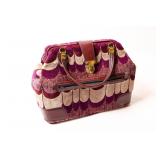 LEATHER CARPET BAG