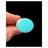 TURQUOISE AND STERLING SILVER RING