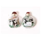 CHINESE REVERSE-PAINTED SNUFF BOTTLES