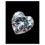 2 CT MOISSANITE HEART SHAPED