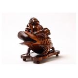 CHINESE ROSEWOOD CARVED BOX