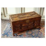 CHINSE CARVED CAMPHOR WOOD CHEST