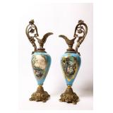 SEVRES STYLE URNS