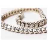 18kt WHITE GOLD TENNIS BRACELET