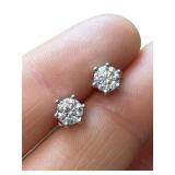 1 CT MOISSANITE STUD EARRINGS