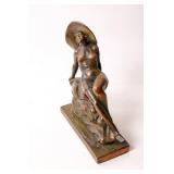 'PATINATED' BRONZED DECO FIGURE