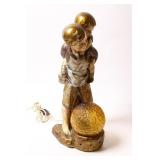 PAPIER MACHE TABLE LAMP