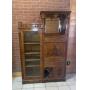 Antique Victorian Era Oak Side by Side Secretary