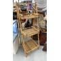 3-Tiered Bamboo Folding Display Shelf