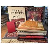 Misc lot of Art/Crafting  Books, Painting, Rugs,