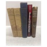 Lot of 5 William Shakespeare hardback books.